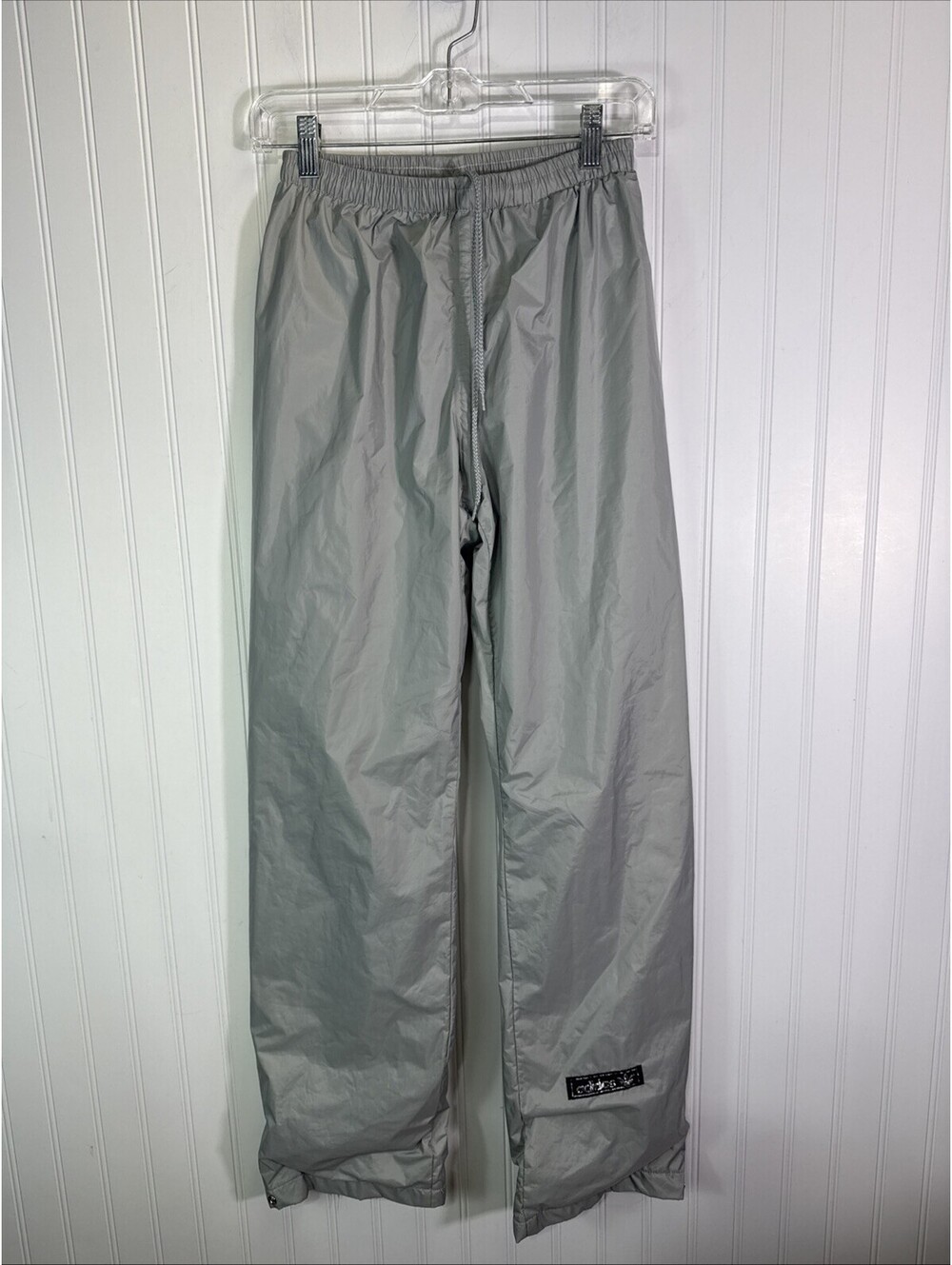 Vintage USA Made Adidas Windbreaker Pants Small Green Track Mesh Lined Nylon